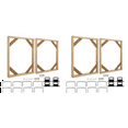 thumbnail image 1 of 4 Set DIY Solid Wood Canvas Frame Kit, 16X20 Inch Canvas Frame Stretcher Bars Wood for Oil Paintings, Prints and Posters, 1 of 7