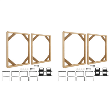 4 Set DIY Solid Wood Canvas Frame Kit, 16X20 Inch Canvas Frame Stretcher Bars Wood for Oil Paintings, Prints and Posters