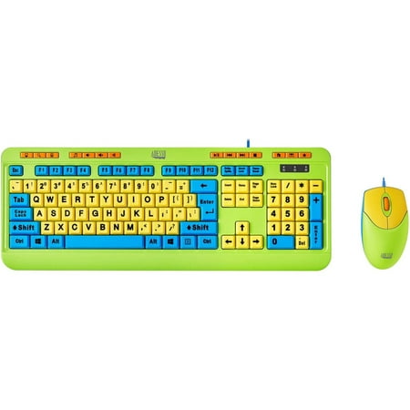 UPC: 0783750011860 | Adesso Antimicrobial Wired Kids Keyboard and Mouse Combo