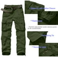 thumbnail image 7 of Omthaka Women's Cotton Cargo Pants with 8 Pocket,Army Green Size 8, 7 of 7
