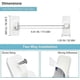 thumbnail image 2 of Window Safety Lock 2 Packs Versatile Window Restrictor Self Adhesive for No Drilling Window Locks, Refrigerator Lock with Key Child Pet Child Safety C, 2 of 5