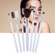 thumbnail image 3 of Kit de herramientas de maquillaje, 7 piezas de pinceles de maquillaje profesionales, juego de pinceles de maquillaje, herramientas de belleza, diseño aerodinámico, 3 of 11