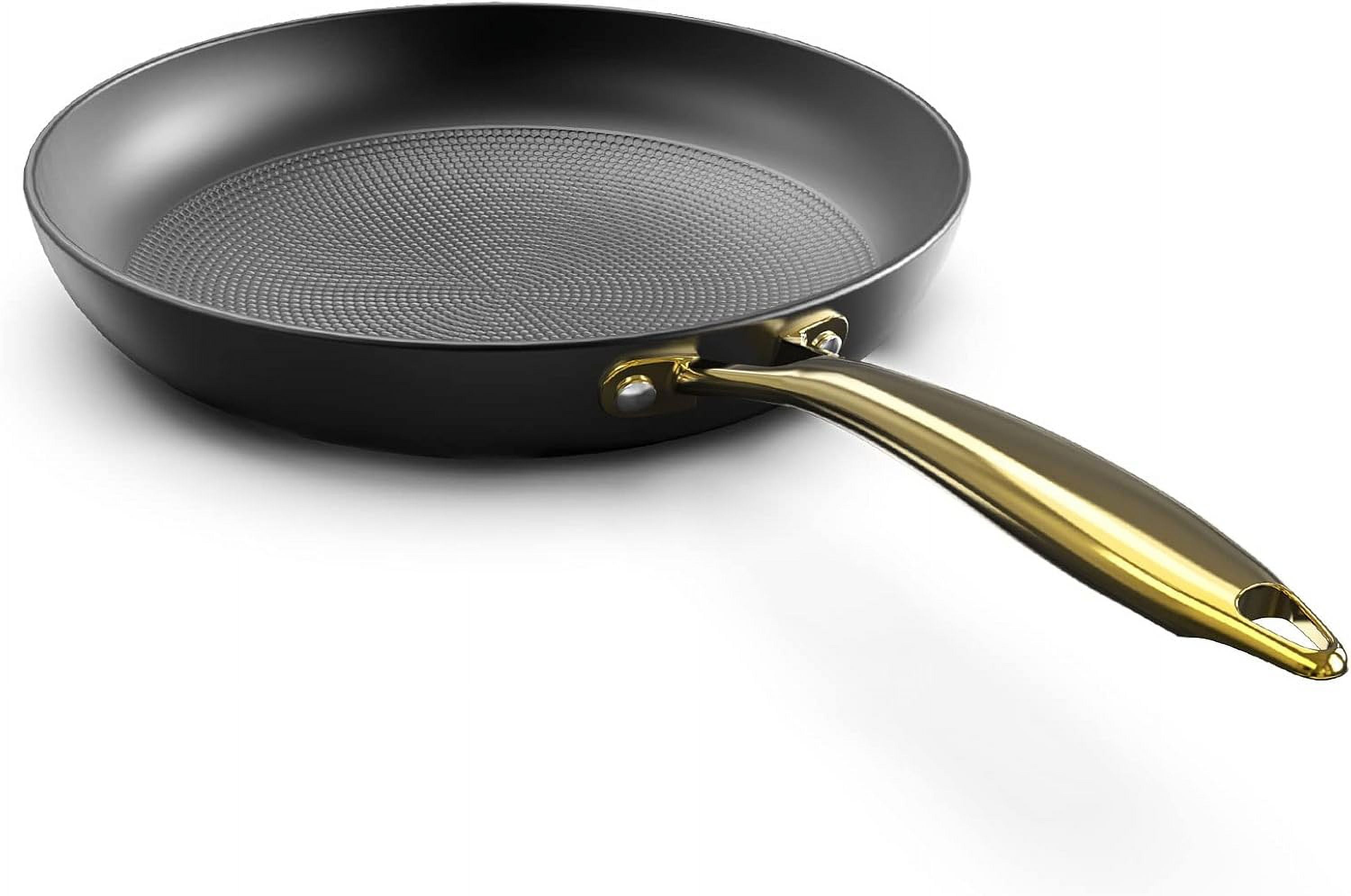 Non stick Frying Pans, Long Lasting 10 Inch Frying Pan, Professional Nonstick Frying Pan Cast Iron Skillet, Stay Cool Handle, Easy Clean Oven Safe Pans, Birthday Day Gifts