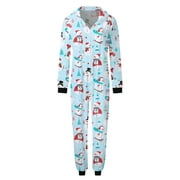 dmqupv Sleepyheads Family Matching Pajamas Short Sleeve Women Mom Christmas Sets Light Blue Pajamas for The Family Suit Off-White X-Large