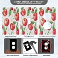 thumbnail image 3 of Yayeee Duplex Wall Plate 1-Gang 4.5"x2.7" Home Receptacle Light Switch Decorative Outlet Cover, White Apple Pattern, 3 of 7