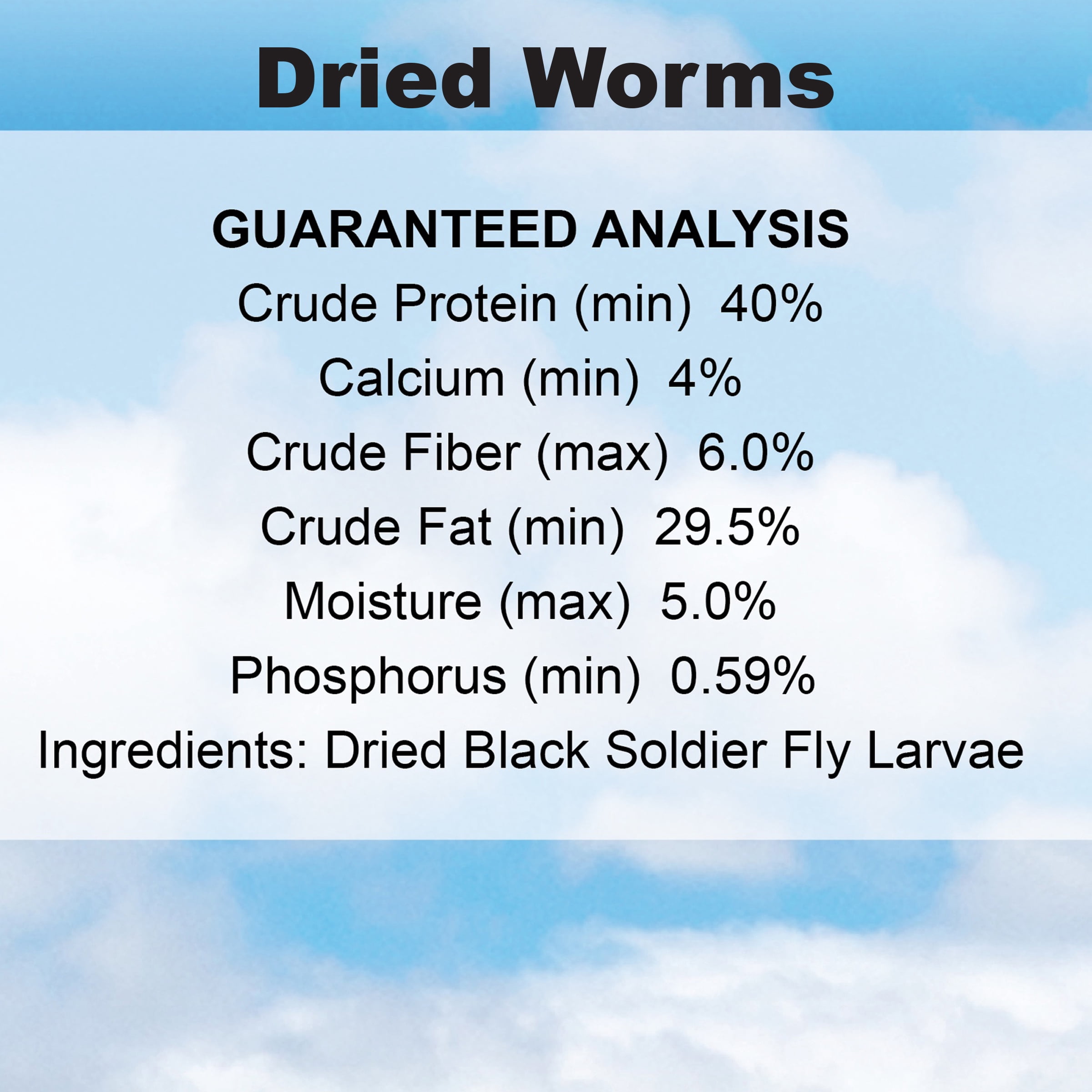 Dried Worms Treat High-Energy Snack for Wild Birds & Poultry
