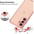 thumbnail image 3 of Samsung Galaxy S24 Plus 5G Case,Cute Plating Edge Love Hearts Pattern with Camera Lens Protection Phone Case for Galaxy S24 Plus 6.7",Pink, 3 of 14