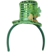 PMU St. Patrick's Day Headwear Decorations and Party Supplies - Men's Green Leprechaun Hat Headband - Irish Costume, Party Accessory (1/pkg) Pkg/1