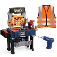 thumbnail image 1 of OUSITAID Banc à Outils pour Enfants avec Outils Réalistes et Perceuse Électrique, Ensemble d'Outils Transformables pour Enfants, Établi pour Tout-Petits pour Garçons et Filles, 1 of 6