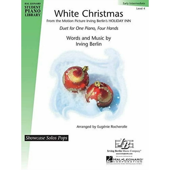 WHITE CHRISTMAS DUET HLSPL SHOWCASE SOLOS POPS ONE PIANO, FOUR HANDS LEVEL 4 EARLY INT