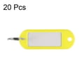 thumbnail image 2 of Uxcell 60x21mm Plastic Key Tags with Split Keyring Yellow 20 Count, 2 of 4