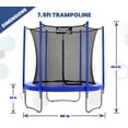 thumbnail image 3 of Machrus Upper Bounce 7.5 FT Round Trampoline Set with Safety Enclosure System : Backyard Trampoline - Outdoor Trampoline for kids - Adults, 3 of 6