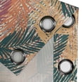 thumbnail image 4 of Ambesonne Grommet Curtain, , 50"x72", Burnt Sienna and Dark Teal, 4 of 5