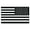 7x12 Black and White Rev Flag, variant on Magnet Me Up Reversed Black and White American Flag Vinyl Automotive Magnet, 7x12 Inches