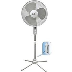 Comfort Zone® CZST161BTE Oscillating Pedestal Fan White 3 ...