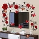 thumbnail image 1 of ¡Compra y Ahorra!, Pegatinas de pared con diseño de rosas y 12 mariposas rojas Akmoler, 1 of 5