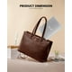 thumbnail image 5 of Bolsa para portátil LOVEVOOK, bolso de trabajo vintage de piel de 15.6 pulgadas para mujer, 5 of 8