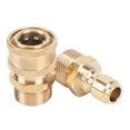 thumbnail image 1 of M22 Male Thread Fitting 3/8in Quick Connector, Pressure Washer Adapter Set Versatile Rustproof  for Hose Pump Ball Valve, 1 of 7