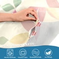 thumbnail image 3 of Yayeee Kitchen Curtains Tier Pair Light Filtering 27"x36" Rod Pocket Short Cafe Window Panel, Light Pink Geometric, 3 of 6