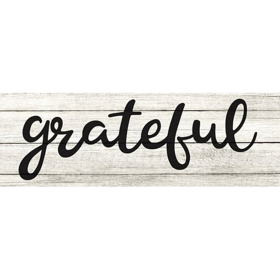 Grateful Chic White Farmhouse Wood Sign Wall Décor Gift 6 x 18 Wood Sign B3-06180028106