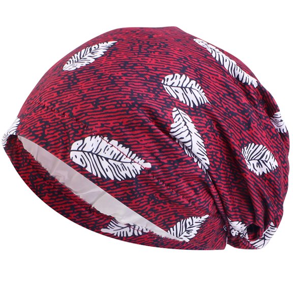 Pre-Tied Bonnet Cap Women Hijab Scarf Head Cover Printed Chemotherapy Cap Headwear Accessories