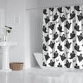 thumbnail image 2 of Halloween Black Ghosts with Boo Shower Curtain 72"x84" ,Bathroom Decorative Shower Curtains Set with 12 Hooks,Modern Waterproof Washable Shower Curtain, 2 of 6