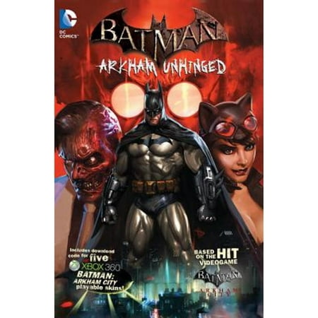 Batman: Arkham Unhinged (Pre-Owned Hardcover 9781401237493) by Derek Fridolfs  Dave Wilkens 9781401237493. Very good condition. Hard cover. Pages: 160. 160 p. Intended for a young adult/teenage audience. Go deeper into the world of Arkham City with Batman: Arkham Unhinged! Based on the Batman: Arkham Asylum and Batman: Arkham City video games  this volume collects the weekly  original digital series that ties directly into the continuity of the game and follows your favorite characters through the bedlam!