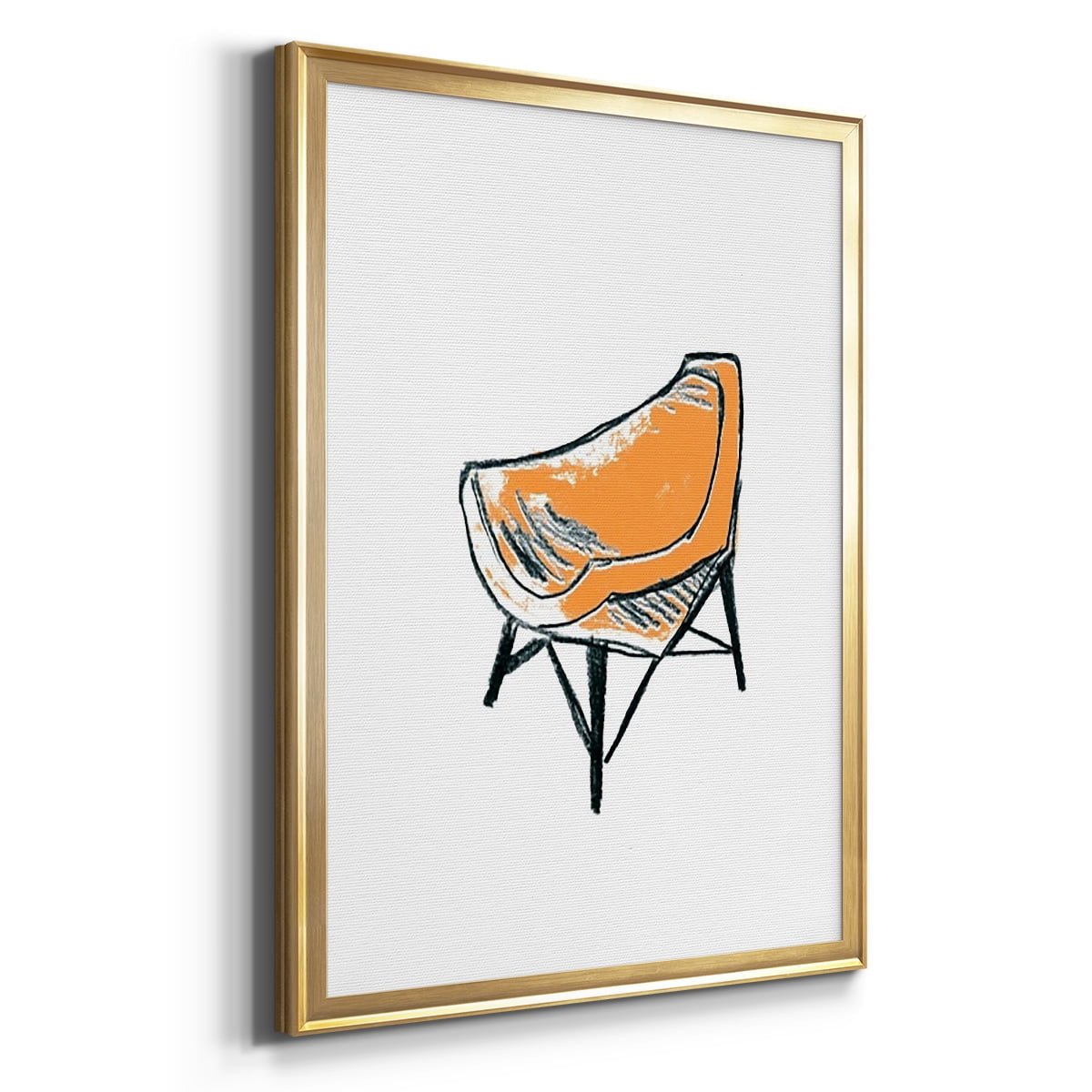Take a Seat XII Premium Framed Print, in Gold, Black, or Silver - Ready to Hang