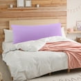 thumbnail image 2 of REGALWOVEN Zippered Body Pillowcase Soft Microfiber Long Pillowcase, Violet, Body(20"x48"), 2 of 8