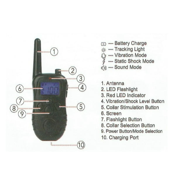 Dog Training Shock Collar for Dogs with Vibration Electric Shock Beep Rechargeable and Waterproof Remote Trainer Walmart