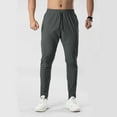 thumbnail image 4 of USNSM Men's Casual Solid Color Athletic Jogger Pants Stretch Gym Pants, Active Workout Joggers with Pockets for Men Gray XL, 4 of 6