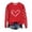 Red3, variant on Womens Tops Christmas Printed Long Sleeve Casual Loose Hoodless Sweatshirts,Sweatshirts for Women Red S