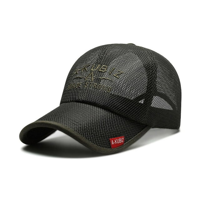 Quick Dry Fashion Adjustable Sun Protection Caps Summer Sunscreen Hats Baseball Cap Full Mesh Hats ARMY GREEN