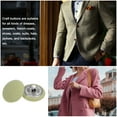 thumbnail image 5 of Uxcell 10pcs 24L Fabric Cloth Covered Button 15mm Metal Shank Round Sewing Buttons for Suits Dress Blouses, Light Green, 5 of 5