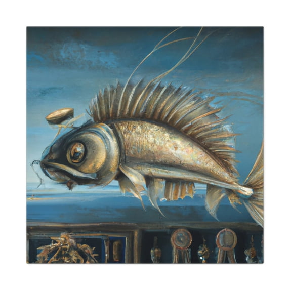 Fish Play in Rococo - Canvas