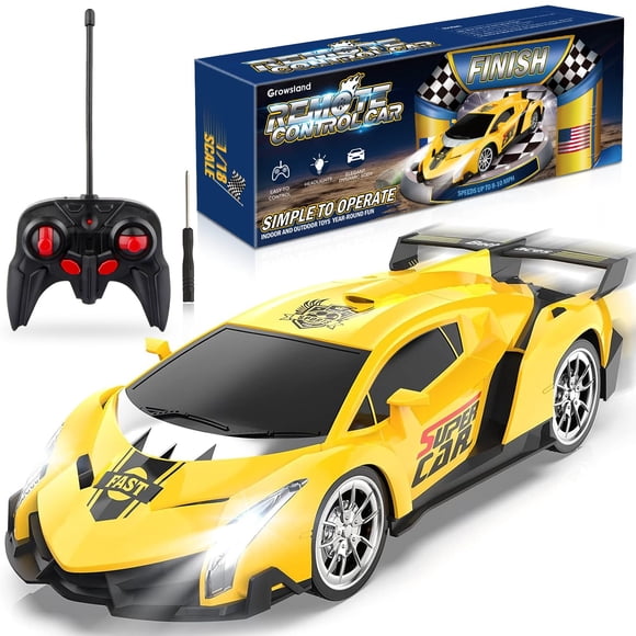 Coche eléctrico a control remoto Growsland 2023 1:18 para niños