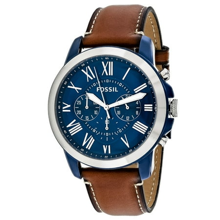 Fossil Set Wrist Watch - Fossil Men's Grant Brown Leather Chronograph Watch FS5151