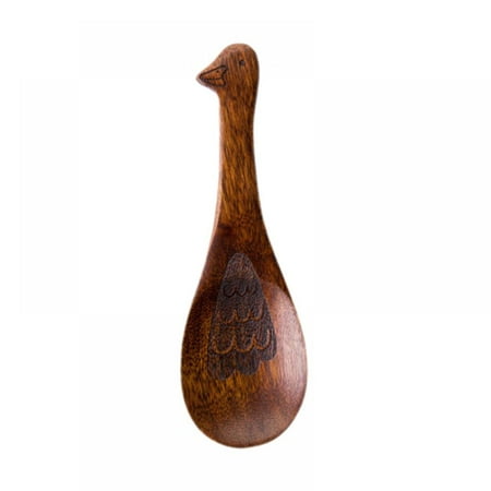 

Wooden Soup Spoon Rice Bowl Japanese Style Creative Natural Wood Kitchen Tableware