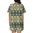 thumbnail image 6 of Sigee Traditional Tribal Aztec1 for Sleepwear Casual Pjs with Pockets Women's Pajamas Sets Shorts 2 Piece Short Sleeve Lounge Sets Small, 6 of 9