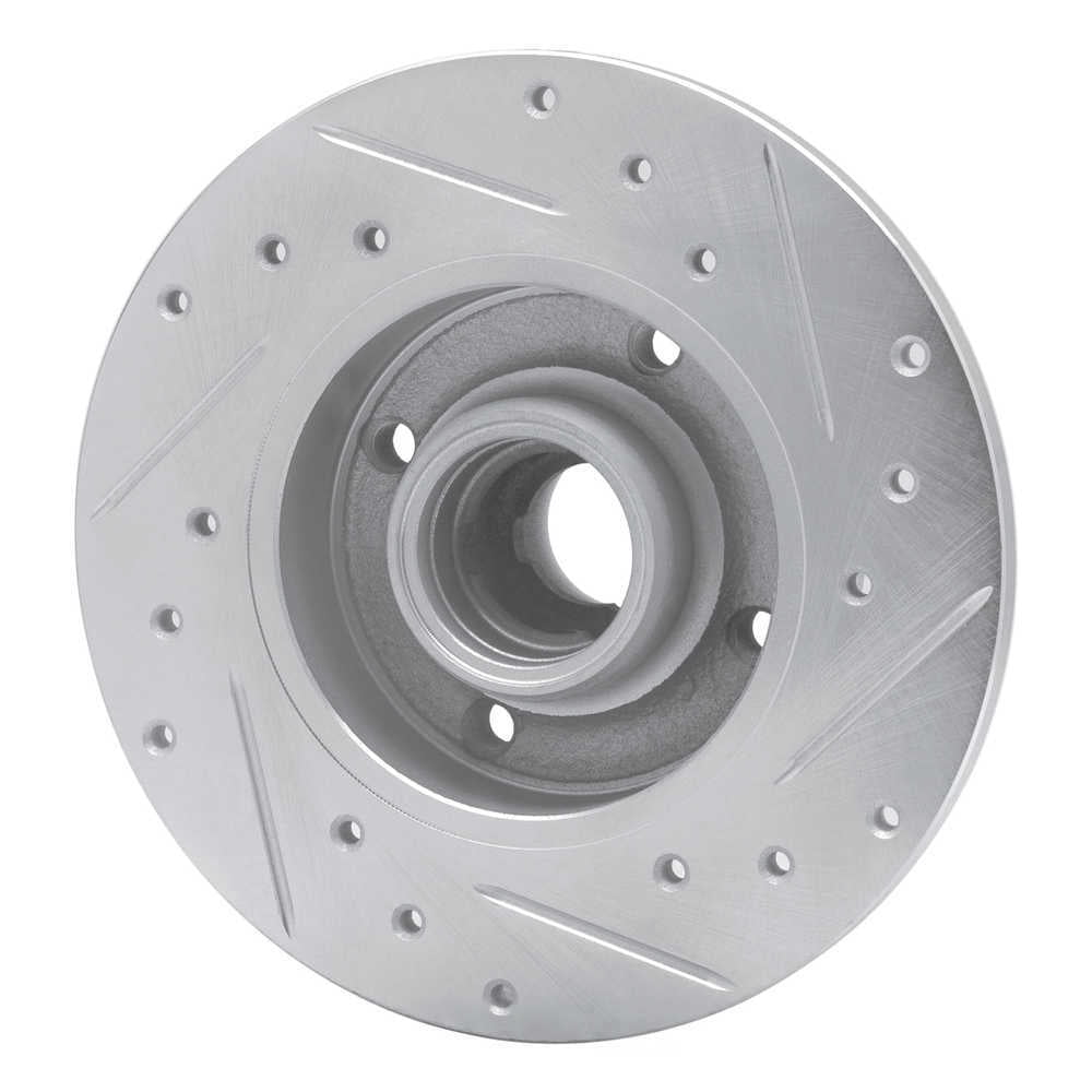 Dynamic Friction Company 631-74005L DFC Brake Rotor - Drilled And Slotted - Silver