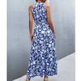 thumbnail image 4 of Robe Longue Sans Manches pour Femmes Robe Col Halter Robe d'Été de Plage Décontractée Ample, 4 of 6