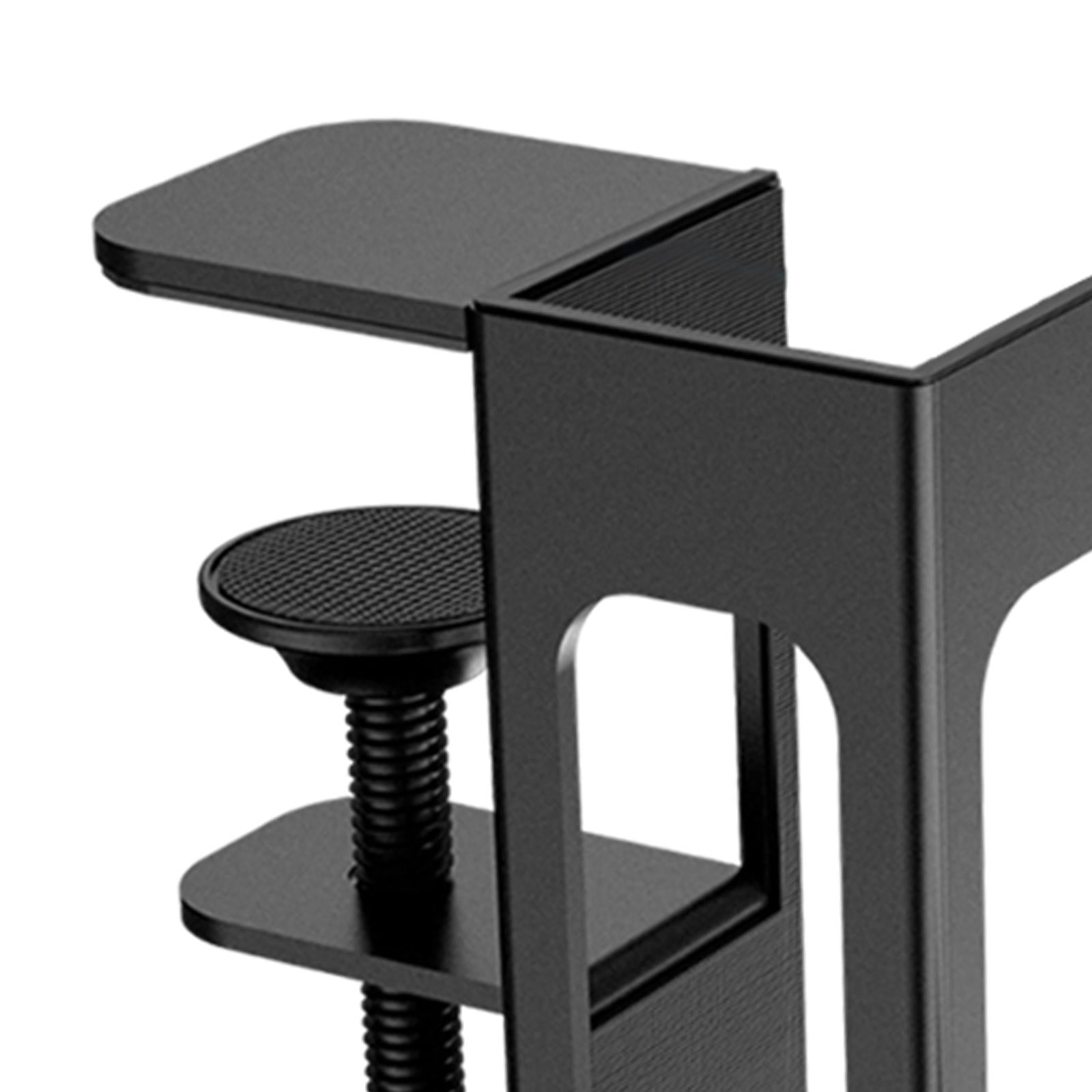 Wzmzjy Desk Side Vertical Laptop Stand Clamp on Desk Side Ergonomic Multifunctional for black