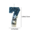 thumbnail image 3 of Luxcidy 2.95" Birthday Candles Number 7 for Cake, Cute Birthday Candles with Conch, Starfish Sequins Number Candles for Birthday Party Wedding Anniversary Decorations, 3 of 6