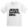thumbnail image 3 of Inktastic Jesus Saves, Bro. Youth T-Shirt, 3 of 5
