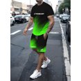 thumbnail image 2 of Ropa de entrenamiento de Bullpadel para hombre, 3D Camiseta con estampado, pantalones cortos, traje de bádminton al aire libre, chándal holgado de verano, 2 of 4