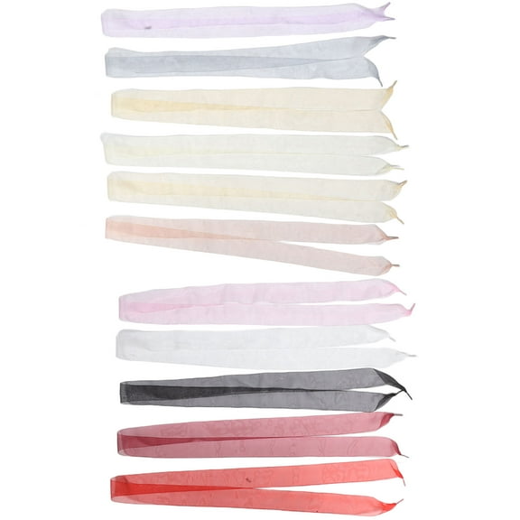 Masteelf  11 Pairs Ribbon Laces for Shoes Chiffon Shoelaces Woman