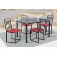 thumbnail image 1 of Comedor Naya MOBILKRAFT 4 Sillas Tubulares Rojo, 1 of 3