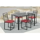 thumbnail image 1 of Comedor Naya MOBILKRAFT 4 Sillas Tubulares Rojo, 1 of 3