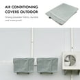 Voiceine Outdoor Air Conditioner Unit Cover Sun Dust Protection Cover Fabric Shield(Light Grey