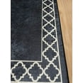 thumbnail image 4 of Edged Kitchen Rug, Decorative Kitchen Carpet, Machine Washable Soft Non Slip Kitchen Rug, Black Kitchen Mat, Stain Resistant Kitchen Rug 60x18in/5x1.5ft, 4 of 4